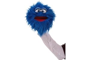 Living Puppets W806 Marionnette à Main pour Adultes et Enfants Bleu Taille 20 cm Lavage à la Main