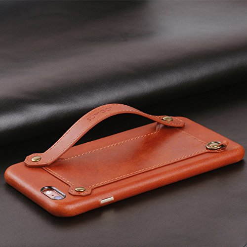 iPhone 6 Plus/iPhone 6S Plus Lederhülle Brieftasche , XGUO Dünne Leder Tasche mit Stand Halter Kreditkarten Steckplätze Für iPhone 6 Plus/iPhone 6S Plus optimale Einhandbedienung Hülle(Braun,iPhone 6 Plus/iPhone 6S Plus) - 4