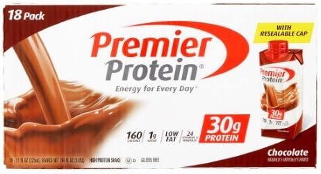 Premier nutrition high protein shake, chocolate 11 oz.,18 count by Premier Nutrition