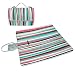 Produktbild COOSUN Pink Stripes Box Picknick-Decke mit Matte Schimmel resistent und wasserdicht Camping-Matte für rving, Picknickdecke, Strand, Wandern, Reisen und Ausflüge