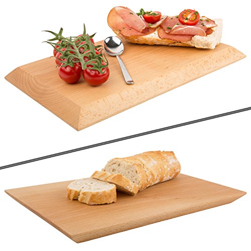 Schwarzwald Massivholz Schneidebrett ALFONS Mini, 30 x 20 x 2 cm, Buche natur - 3