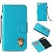 Produktbild SONY XZ1 Hülle,Alfort SONY XZ1 Schutzhülle, Simulations-Retro-Ledertasche Flip Wallet Lederhülle Elegant Design Premium PU Leder Hohe Qualität Tasche Case Cover Kasten Abdeckung Wallet für SONY XZ1 Smartphone Funktion Standfunktion Unterstützte Telefone und Magnetverschluss ( Himmelblau )