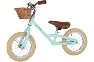 ‎BANDITS & ANGELS Bandits and Angels - Laufrad Retro Rider mit Weidenkorb und Luftreifen - ab 2.5 Jahren