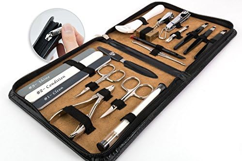 THREE SWORDS | Exclusive 18-Piece MANICURE - PEDICURE - GROOMING - NAIL CARE set / kit / case | Made in Solingen / GERMANY (931009)