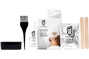 Slick Gorilla blekningskit, blekpulver och 30 V peroxid herr blond hårfärg, permanent hårfärgblekmedel, ljusmedel 100 ml