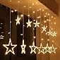 DesiDiya® 12 Stars LED Diwali Lights Curtain String Lights Window Curtain Led Lights for Decoration with 8 Flashing for…