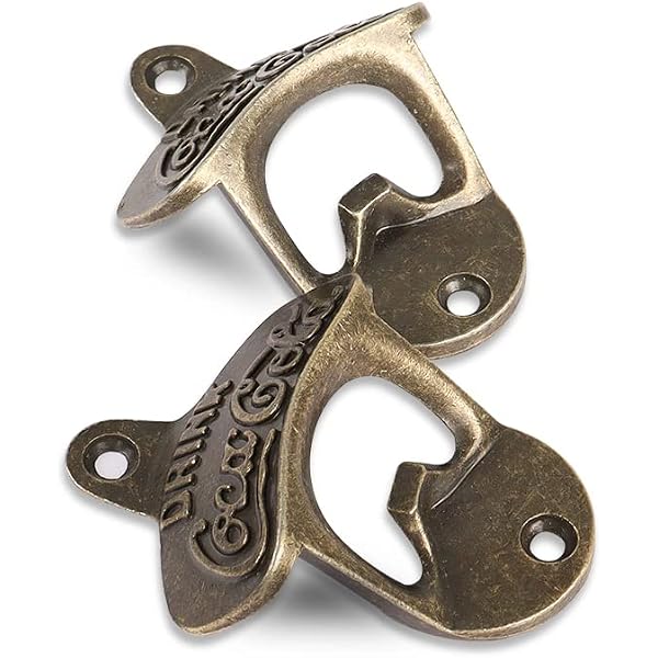 2 Décapsuleurs Muraux Vintage En Fonte – Pour Maison, Bar, Jardin, Terrasse - 10