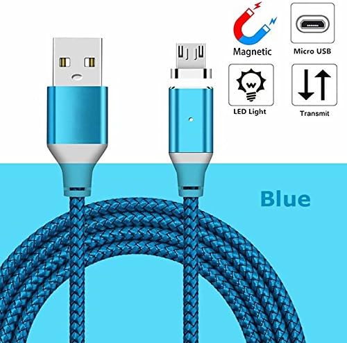 YANSHG® Magnetic USB Micro Adapter Woven Knit LED Indicator Cable(3.3ft,6ft,10ft)
