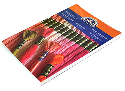 DMC Farbkarte (Faltkarte aus stabilem Karton) für Stickgarne und Spezialgarne mit echten Garnfäden zum optimalen Farbenvergleich - 2