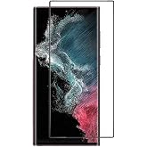 PSR aksesuar Tam Kapatan Şeffaf Esnek İnce Kırılmaz Cam Ekran Koruyucu Samsung Galaxy S23 Ultra ile uyumlu
