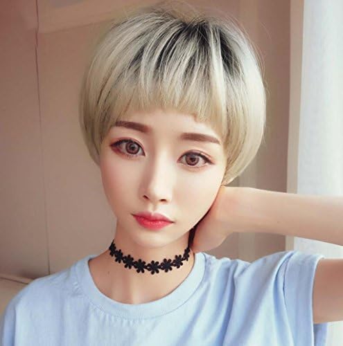 Longless Liu Hai wigs short hair face puffiness natural realistic face repair handsome wig sets