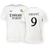 Real Madrid - Home Jersey Season 24/25, Mbapp&eacute;, Children 12 Years, Replica with Official License