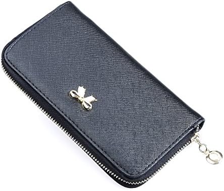 Women Leather Wallets Clutch Purses Fresh Style Long Zipper Wallets Credit Card Holder