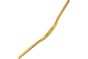 WAKE Guidon VTT Aluminium Alliage 31.8 * 780 mm Guidon Vélo Route Cintre VTT Extra Long Cintres Cyclisme Relevé 30mm Riser Bar Manubrio Bici (Or)