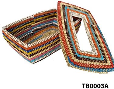 ShopAfricart HAND WOVEN TISSUE BOX (TB0003A)