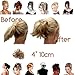 New Style Hair Extension Scrunchie Up Do Down Do Spiky Twister (Brown Grey Mix)