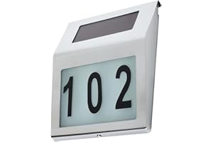 ‎MACLEAN Maclean MCE 172 lampa solarna z lampą LED numer domu na zewnątrz (MCE172)