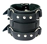 Hergestellt aus echtem Leder dieses Armband kombiniert sowohl Stil mit Komfort.