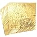 Produktbild Silithus 100 Blätter Nachahmung Gold Leaf für Kunst, Handwerk Dekoration, Dekoration DIY, Vergoldung Crafting, Frames, 5,5 x 5,5 Zoll (Gold)