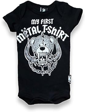 Six Bunnies Baby Body My first Metal Shirt Strampler