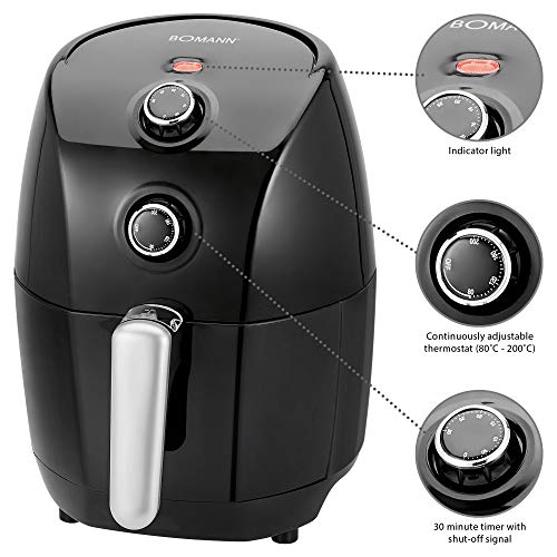Bomann Fr 6001 H Cb Heiluft Fritteuse L Und Fettfrei 15 Liter Fassungsvermgen 30 Minuten Timer Mit Endsignal Stufenlos Regelbarer Thermostat 80 200c Cool Touch Griff Bomann Fr 6001 H Cb Heiluft Fritteuse L Und Fettfrei 15 Liter Fassungsvermgen 30 Minuten Timer Mit Endsignal Stufenlos Regelbarer Thermostat 80 200c Cool Touch Griff