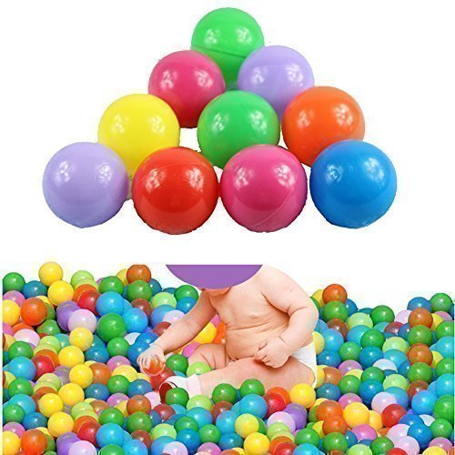 HeroNeo® 100pcs Colorful Ball Fun Ball Soft Plastic Ocean Ball Baby Kid Toy Swim Pit Toy
