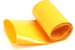 Othmro Kit de tubos termorretráctiles de batería de 3.28 pies, tubos termorretráctiles de PVC de aislamiento de ancho aplanado de 2.56 pulgadas, tubos retráctiles, tubos industriales, protector de