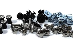 Speedy Fasteners Compatible con Suzuki GSX-R 600 K6-K7 2006-2007 Kit de pernos de carenado de acero inoxidable para carenados y pantalla