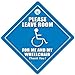 Price comparison product image Please Leave Room For Me And My Wheelchair Car Sign, Disabled Car Sign, Disability Car Sign, Wheelchair Car Sign, Baby on Board, Wheelchair User Car Sign, Wheelchair User, Blue Badge Sign, Motorbility Car Sign