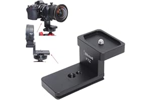 iShoot Bague de support en métal pour objectif de trépied compatible avec Nikon FTZ Mount Adaptateur bague support d'objectif avec plaque à dégagement rapide Arca Fit Queue d'aronde