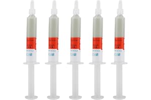 Jeanoko 5pc/set Oil-soluble Diamond Grinding Paste Polishing Paste Lapping Compound Grit W0.5-W40 320~10000 for Glass Watch Polishing(W1.0# 8000) Abrasives