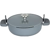 Berghoff LEO PHANTOM KAPAKLI YAPIŞMAZ SOTE TAVASI 28 CM SMOKED GREY
