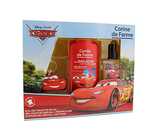 Corine de Farme Koffer Cars Eau de Toilette + Duschgel + Schlüsselanhänger 50 ml