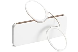 KoKoBin Lentilles de lecture unisexes Aide visuelle compacte Mini Nose Clip Lunettes de lecture sans branches Antidérapantes Aide à la lecture - Toujours à portée de main