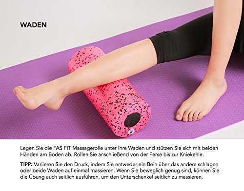 Faszien Fitness Sets: Faszienrolle + Mini-Rolle (+ Duoball + Faszienball) + Baumwoll-Turnbeutel + 16seitiges Trainingsheft in Farbe + eBook - 5