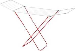 SUPER MUNDO SM Super Mundo - Tendedero Plegable metálico con alas, tendedero Extensible, tenderetes de Ropa Plegables, 18 Metros de tendido(Metal)