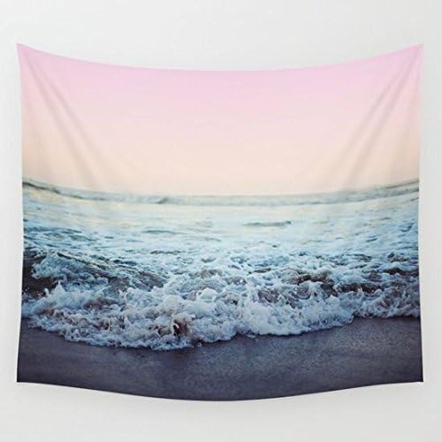 LDFN Wall Tapestry Bedroom Entrance Bedroom Covered Valance Background Fabric Beach Towel Wall Decoration,Pink-130*150cm
