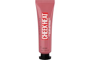 ‎MAYBELLINE MAYBELLINE Cheek Heat Blush, Rouge, Gel-Formel, Wasserbasierte Farbpigmente, Glossyglänzendes Finish, 15 Nude Burn, 10 ml (1er Pack)