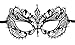 Produktbild KEFAN Masquerade Maske Halloween Party Mardi Gars Maske Krone Laser Schnitt Filigran Metall Maske (Schwarze)