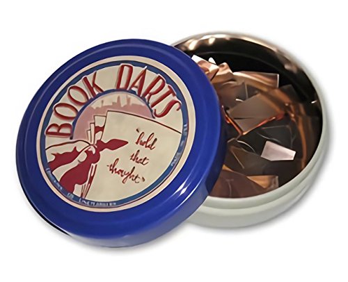 Line Markers - 125 Count Tin Mixed Metals Bookmarkers