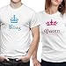 T-Shirt (KING-&-QUEEN) - Set of 2 +Freebie RS.699.00