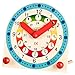Produktbild farbenfrohe Kinder-Holz-Lernuhr für Uhr Mädchen Jungen Wand-Uhr bunt ca. 18 x 18 x 2 cm  HERGESTELLT in DEUTSCHLAND - kein Asien Import! 