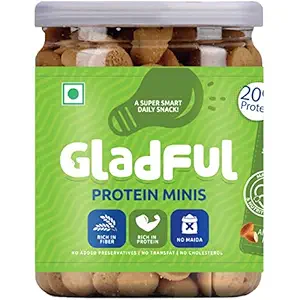 Gladful Almondy Protein Mini Cookies Biscuit For Kids And Families, Tasty & Healthy Daily Snack, No Maida, No Preservatives, 150Gm