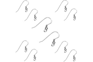 My-Bead 5 paia Monachelle basi per orecchini con pallina 18mm Argento 925 senza nichel alta qualità da gioielliere DIY