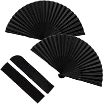 ADESIGN Vouwfans Handheld fans bamboe fans met kwast vrouwen