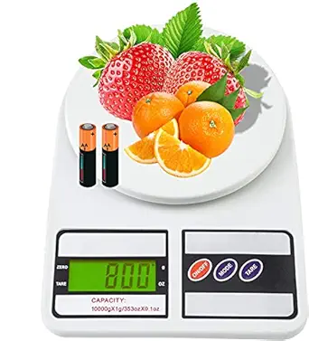 Black Olive weighing machines for shops Multipurpose Portable Electronic Digital Weighing Scale Weight Machine (10 Kg - with Back Light)