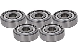 Othmro 6300 ZZ Cuscinetto a sfere profondo 10x35x11mm doppio sigillato cuscinetti in acciaio cromato ad alto tenore di carbonio cromo cuscinetto in acciaio P0 acciaio al carbonio, 5 pz