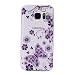 Produktbild Lonchee Samsung Galaxy S7 Hülle,Bunte Muster Weich TPU Handy Hülle Durchsichtig Transparent Etui Cover Case Protective Shell Soft Schutzhülle Telefon Kasten für Samsung Galaxy S7 – Lila Schmetterling
