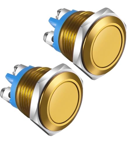 Proride Metalen Pulsschakelaar 12v Off- (on) - 19mm