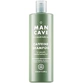 ManCave Caffeine Shampoo, 500 ml &ndash; Men's Shampoo Stimulates Healthy Hair Growth &ndash; Panthenol and Vitamin E &ndash; Sulfate and Parab